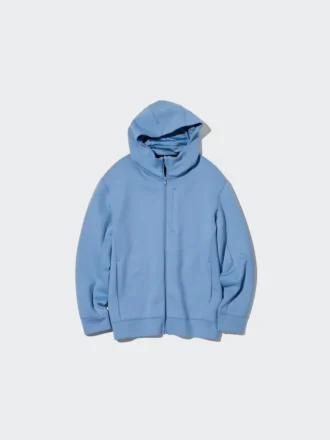 Sweats à capuche stretch sec pour homme, T-shirts manches longues et fermeture éclair intégrale