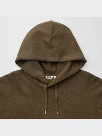 Sweats à capuche à T-shirts manches longues en jersey brossé pour homme