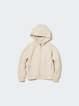 Sweats à capuche Ultra Stretch pour enfant, T-shirts manches longues et fermeture éclair intégrale