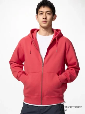 Sweats à capuche unisexe zippés sur toute la longueur