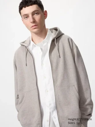 Sweats à capuche unisexe zippés sur toute la longueur