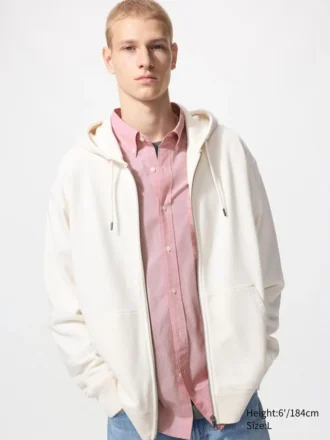 Sweats à capuche unisexe zippés sur toute la longueur