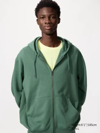 Sweats à capuche unisexe zippés sur toute la longueur