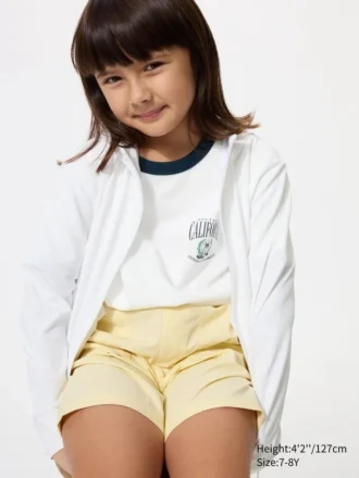 Sweats à capuche zippés intégraux AIRism UV Protection pour enfants
