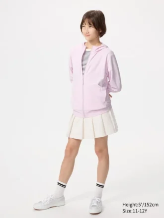 Sweats à capuche zippés intégraux AIRism UV Protection pour enfants