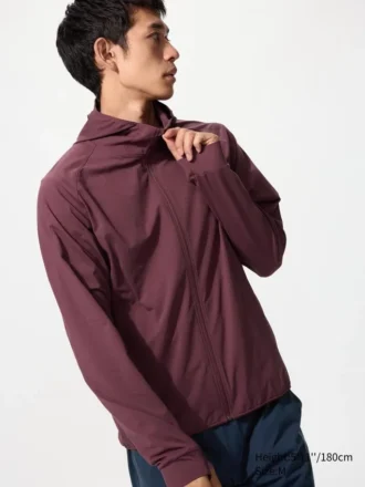 Sweats à capuche zippés intégraux DRY-EX avec protection UV pour homme