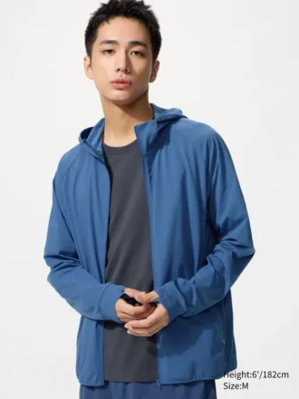 Sweats à capuche zippés intégraux DRY-EX avec protection UV pour homme
