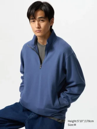 Sweats unisexes à demi-zip