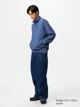Sweats unisexes à demi-zip
