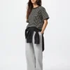 T-shirt AIRism en coton pour femme | Rayé