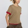 T-shirt ample en maille pour femme
