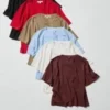 T-shirt ample en maille pour femme