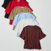 T-shirt ample en maille pour femme