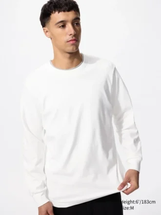 T-shirt brossé doux pour homme | T-shirts manches longues