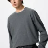 T-shirt brossé doux pour homme | T-shirts manches longues T-shirt brossé doux pour homme | T-shirts manches longues