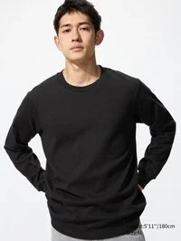 T-shirt brossé doux pour homme | T-shirts manches longues