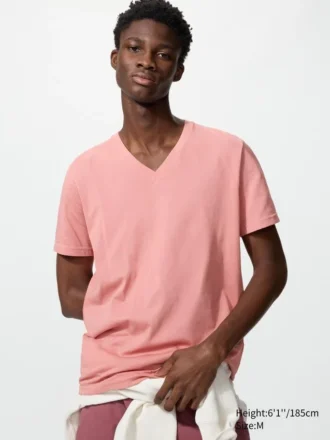 T-shirt à col en V Dry pour homme