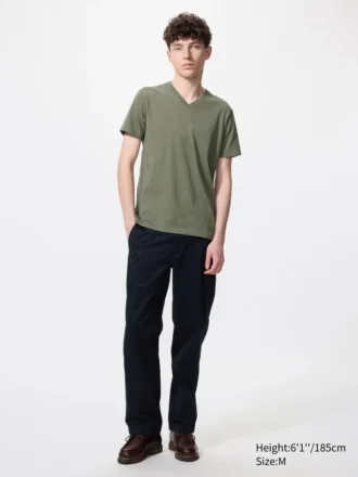 T-shirt à col en V Dry pour homme