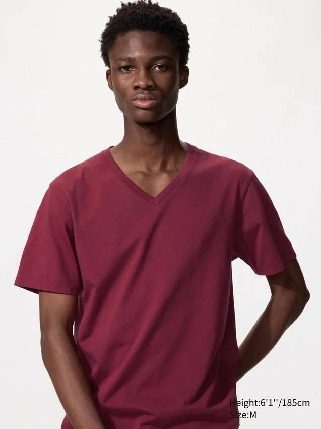 T-shirt à col en V en Supima Cotton pour homme T-shirt à col en V en Supima Cotton pour homme