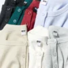 T-shirts à col henley côtelé pour femme