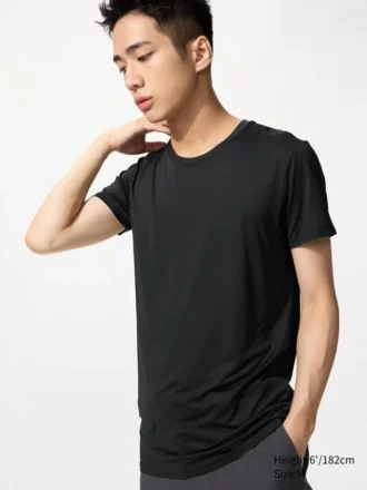 T-shirt à col rond AIRism pour homme