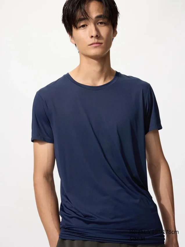 T-shirt à col rond AIRism pour homme T-shirt à col rond AIRism pour homme