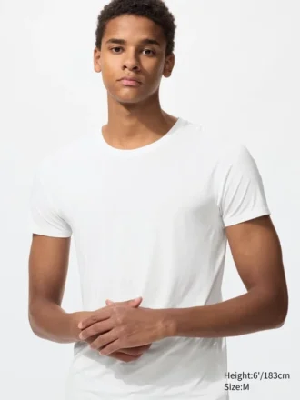 T-shirt à col rond AIRism pour homme