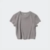 T-shirt court AIRism Soft pour femme