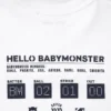 T-shirt court à motif Babymonster Ut pour femme