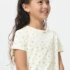 T-shirt à côtes pour enfant | Fleur