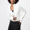 T-shirt demi-zip AIRism Soft pour femme