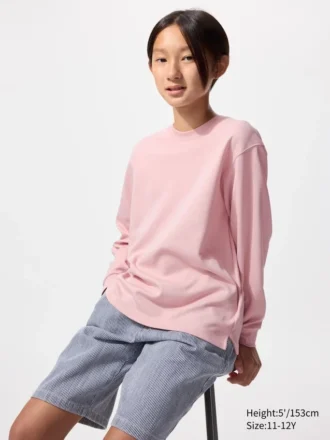 T-shirt en coton AIRism pour enfants | T-shirts manches longues