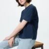T-shirt en coton AIRism pour femme