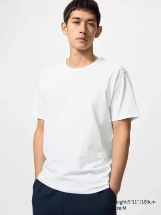 T-shirt en coton AIRism pour homme