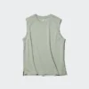 T-shirt en coton AIRism pour homme | Sans manches