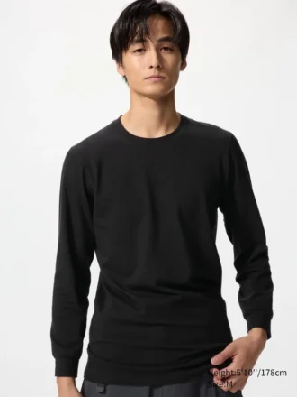 T-shirt en coton HEATTECH pour homme | Extra chaud