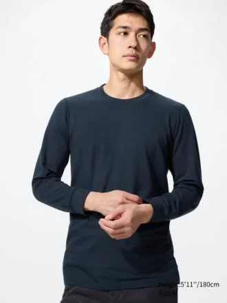 T-shirt en coton HEATTECH pour homme | Extra chaud