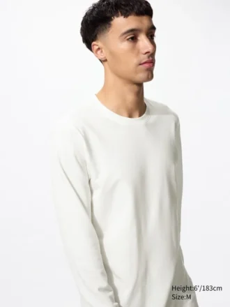 T-shirt en coton HEATTECH pour homme | Extra chaud