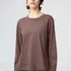 T-shirt en coton Supima pour femme | T-shirts manches longues