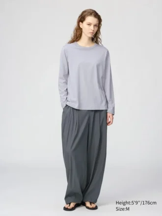 T-shirt en coton Supima pour femme | T-shirts manches longues