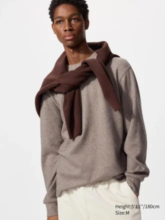 T-shirt en molleton tricoté doux pour homme