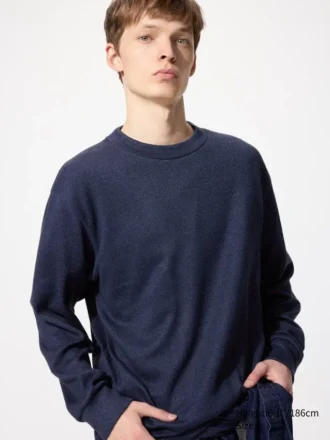 T-shirt en molleton tricoté doux pour homme