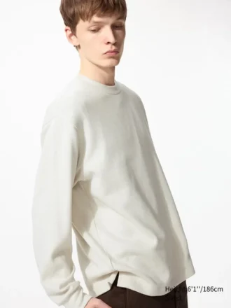 T-shirt en molleton tricoté doux pour homme
