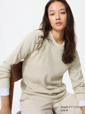T-shirt gaufré pour femme