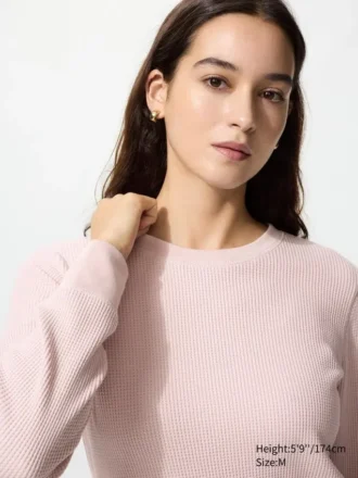 T-shirt gaufré pour femme