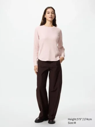 T-shirt gaufré pour femme