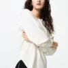 T-shirt gaufré pour femme | T-shirts manches longues