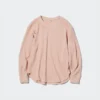 T-shirt gaufré pour femme | T-shirts manches longues