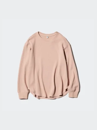 T-shirt gaufré pour femme | T-shirts manches longues