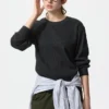 T-shirt gaufré pour femme | T-shirts manches longues